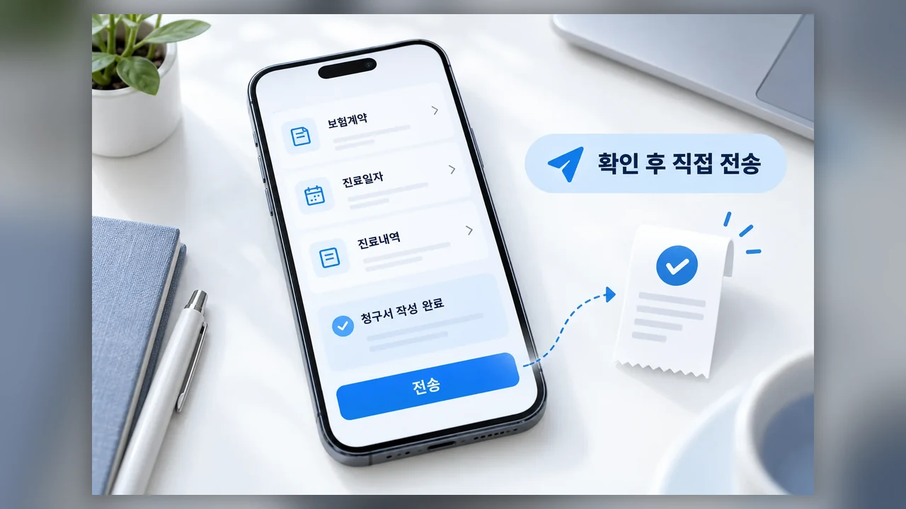앱에서 진료내역을 전송하는 순서 - 실손24로 실손보험 청구하기: 병원 확인부터 전송까지