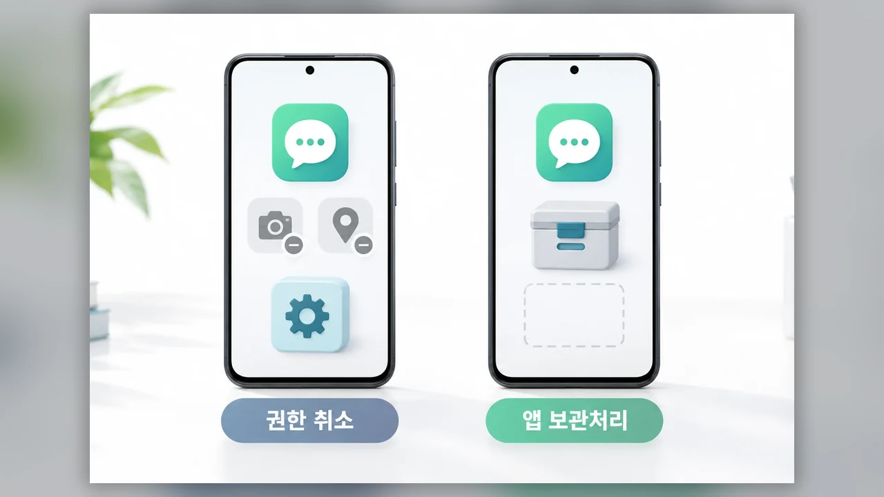 권한 취소와 앱 보관처리의 차이 - 오래 안 쓴 안드로이드 앱, 권한이 풀렸다면 이렇게 확인하세요