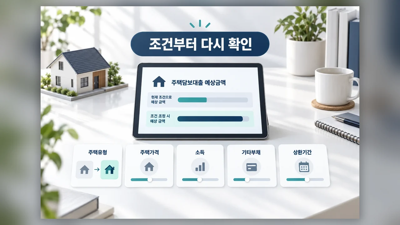 입력 조건에 따라 예상액이 달라진다 - 보금자리론 예상 대출한도, 조회 금액과 승인 금액은 왜 다를까요?