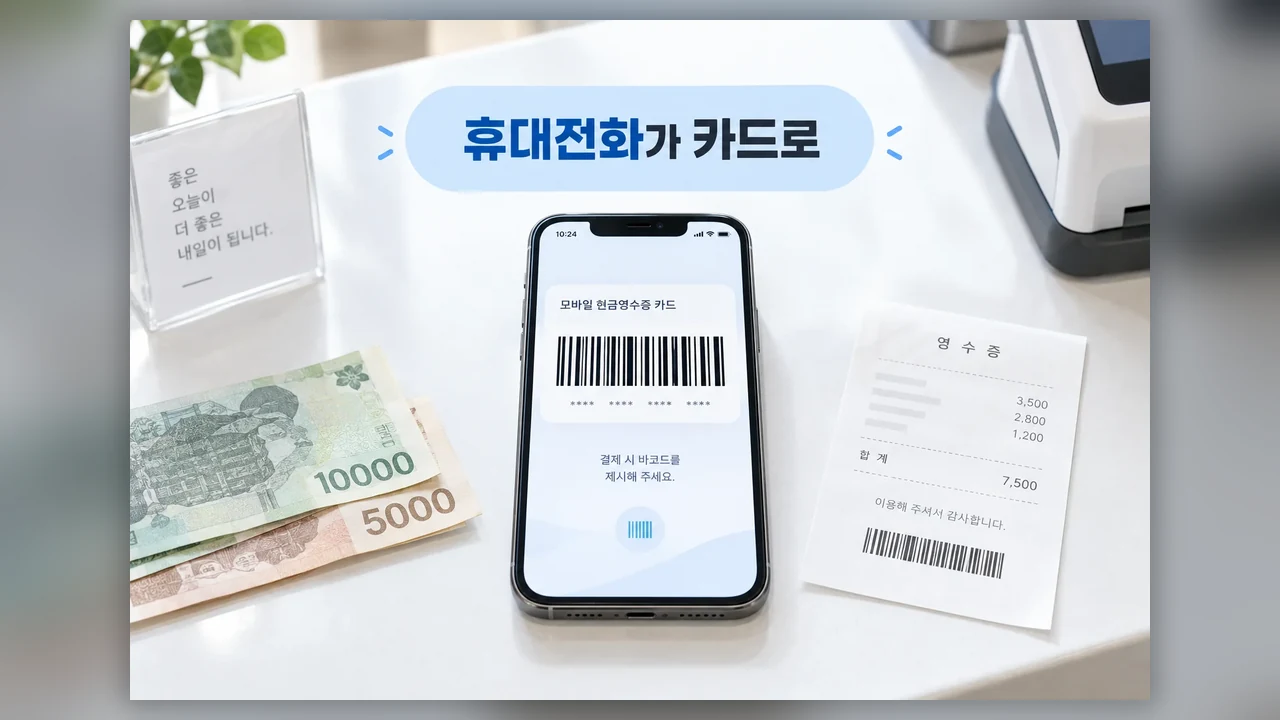 모바일카드가 하는 일 - 손택스 현금영수증 모바일카드, 바코드 찾고 사용하는 방법
