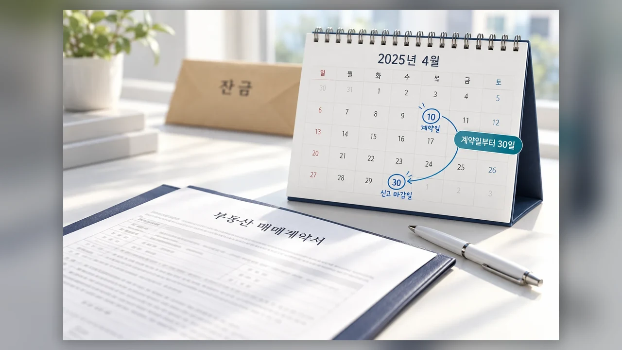 신고 기한을 먼저 봐야 하는 이유 - 부동산 매매계약 후 거래신고, 누가 언제 해야 할까요?