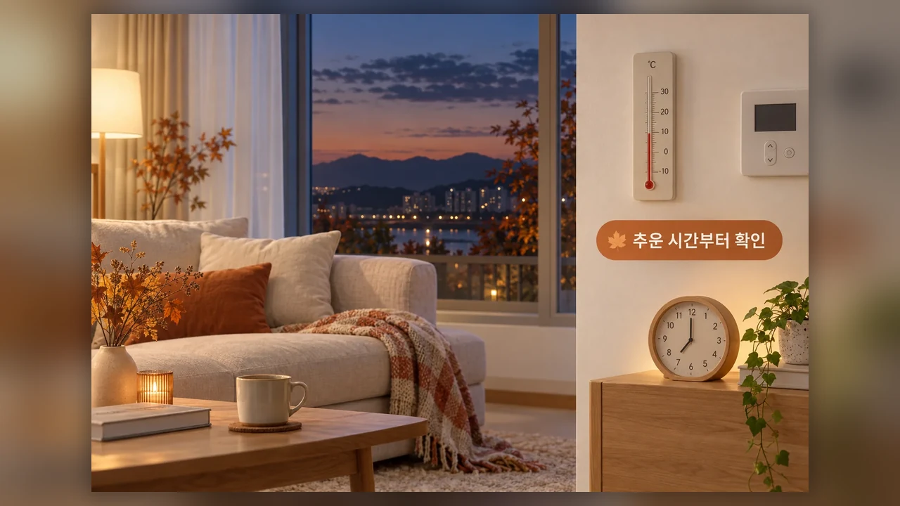 춥다고 온도부터 올리면 생기는 일 - 가을 보일러, 온도와 난방 시간을 어떻게 맞출까요?