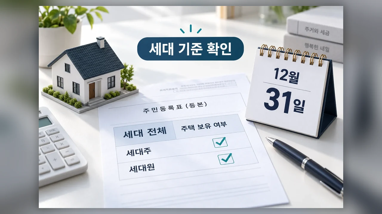 무주택 세대, 누구를 기준으로 볼까 - 전세대출 원리금 공제, 연말정산 전에 살펴볼 순서
