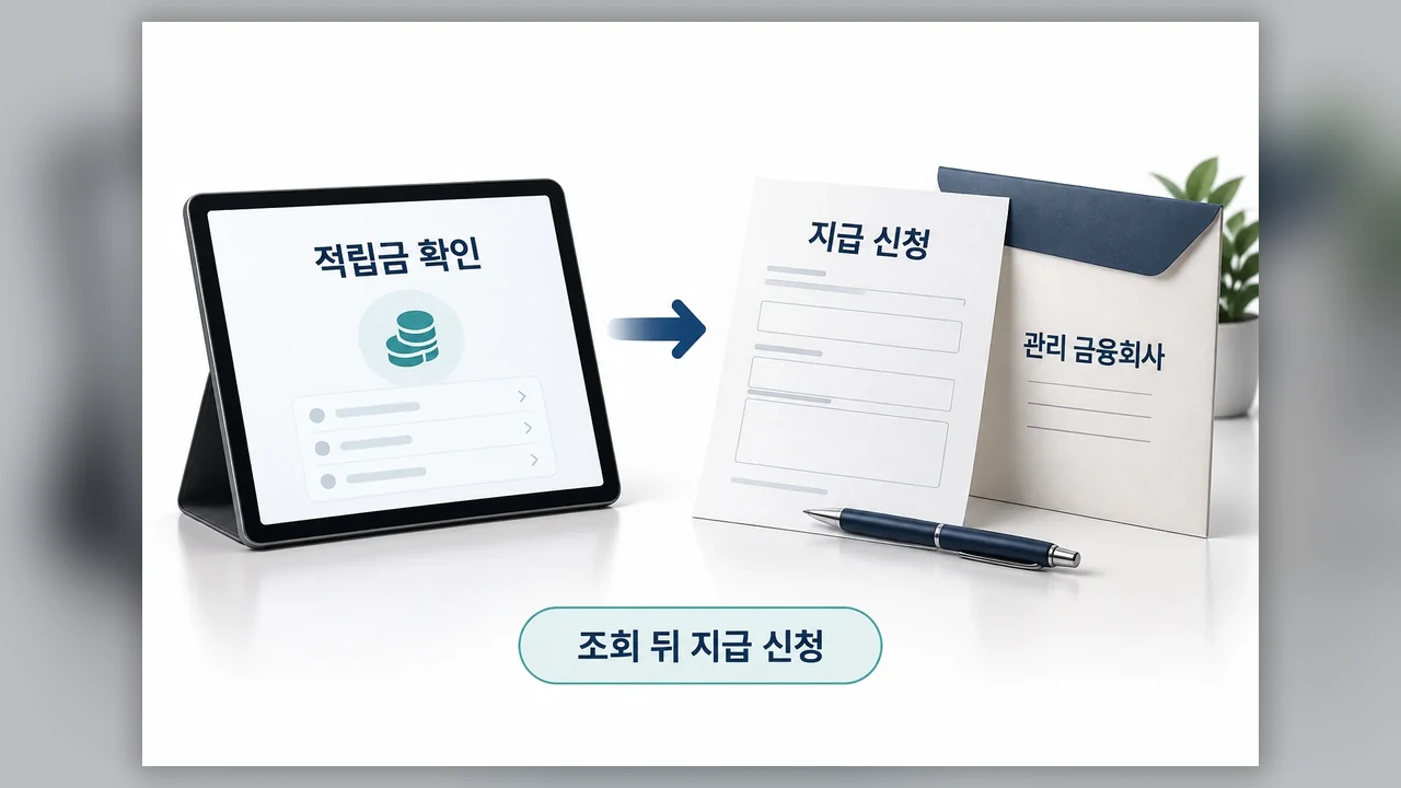 적립금이 보이면 다음은 지급 신청 - 미청구 퇴직연금, 누가 조회하고 어떻게 신청할까요?