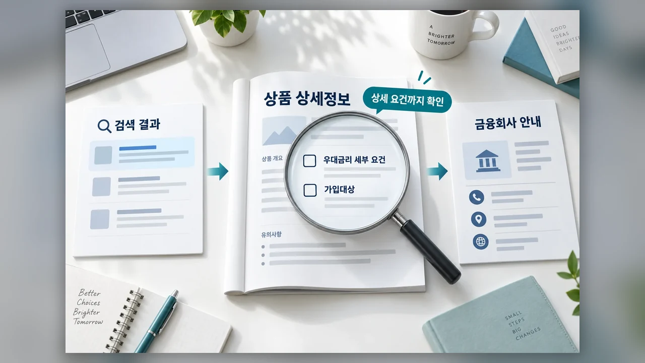 검색 결과에서 확인할 세부 요건 - 정기예금 우대금리, 검색 필터와 실제 적용 조건 구분하기