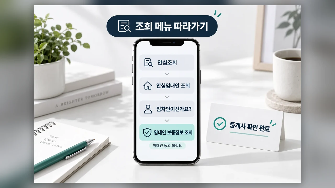앱에서 조회를 진행하는 순서 - 안심전세 앱에서 계약 전 집주인 정보 확인하는 순서