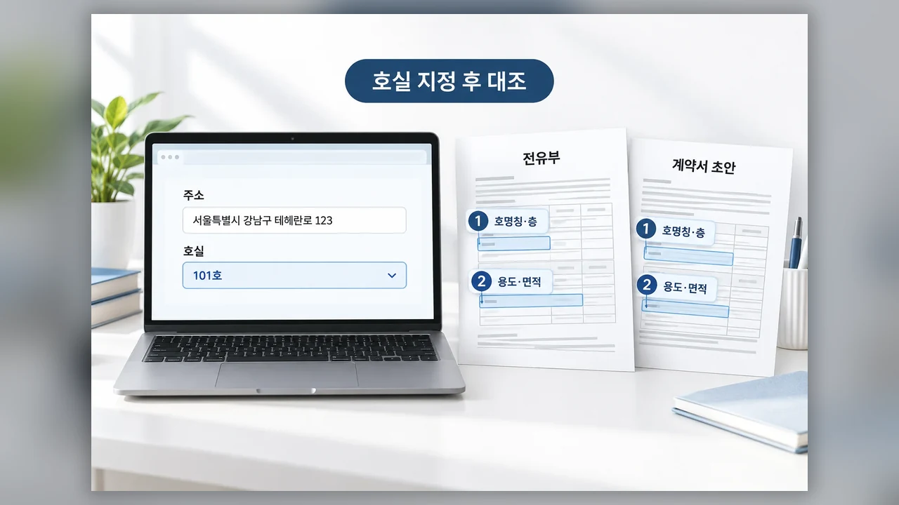 전유부를 열람하고 대조하는 순서 - 전월세 계약 전, 건축물대장 전유부에서 확인할 것