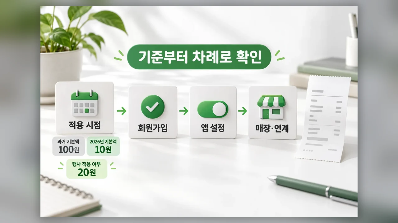 헷갈릴 때 확인할 순서 - 탄소중립포인트 전자영수증, 얼마 적립되고 어떻게 설정할까요?