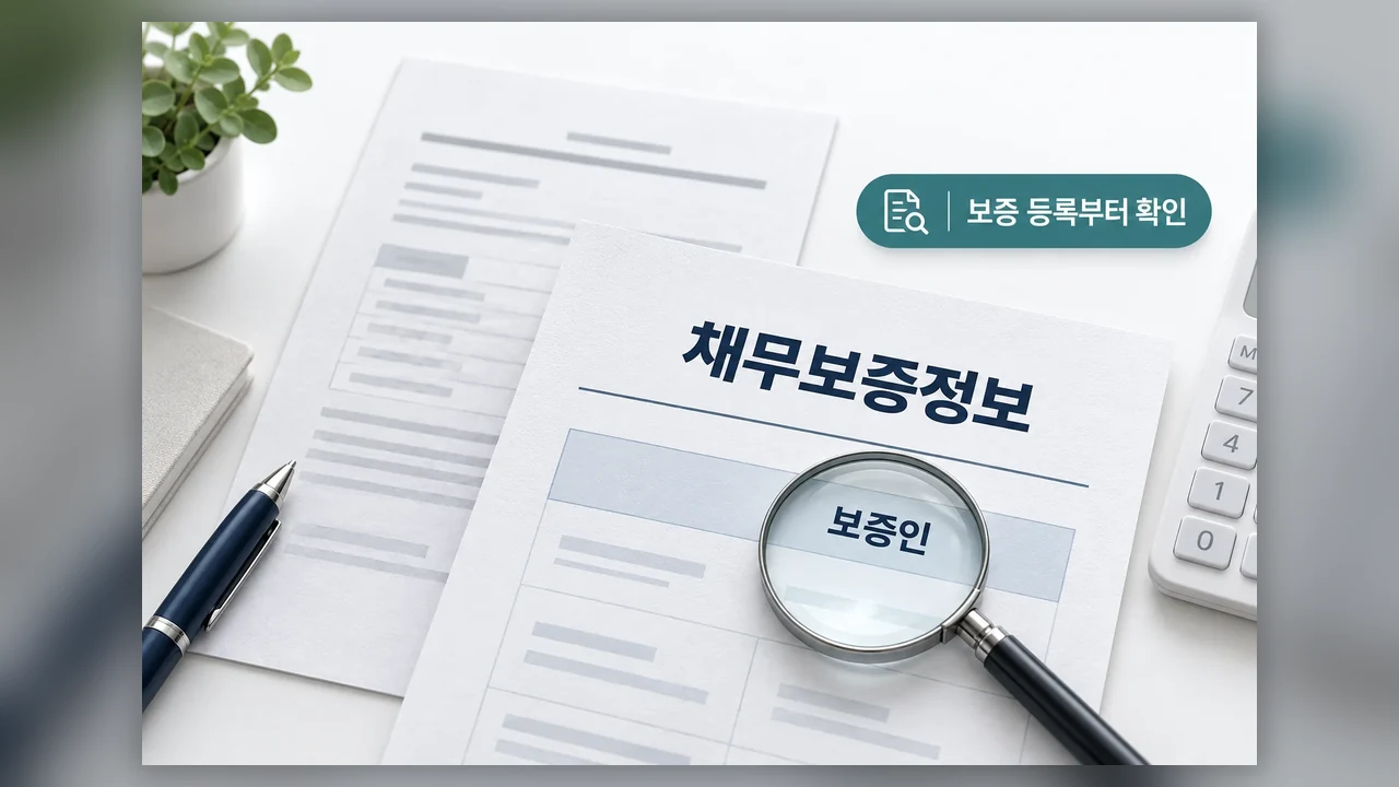 채무보증정보는 무엇을 뜻하나 - 신용정보원 대출·보증내역, 어디서 보고 어떻게 구분할까요?
