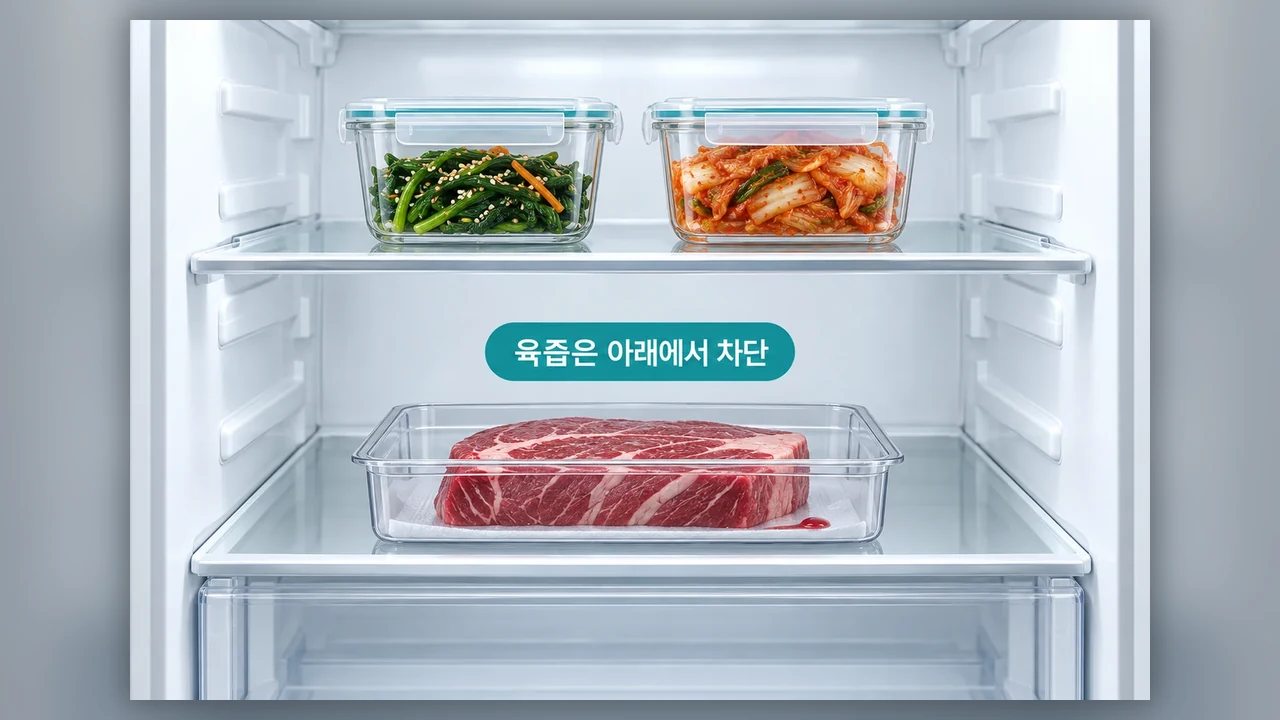 자리를 나누는 기준은 온도보다 오염 - 냉장고 위칸과 아래칸, 음식은 어떻게 나눠 넣을까요?