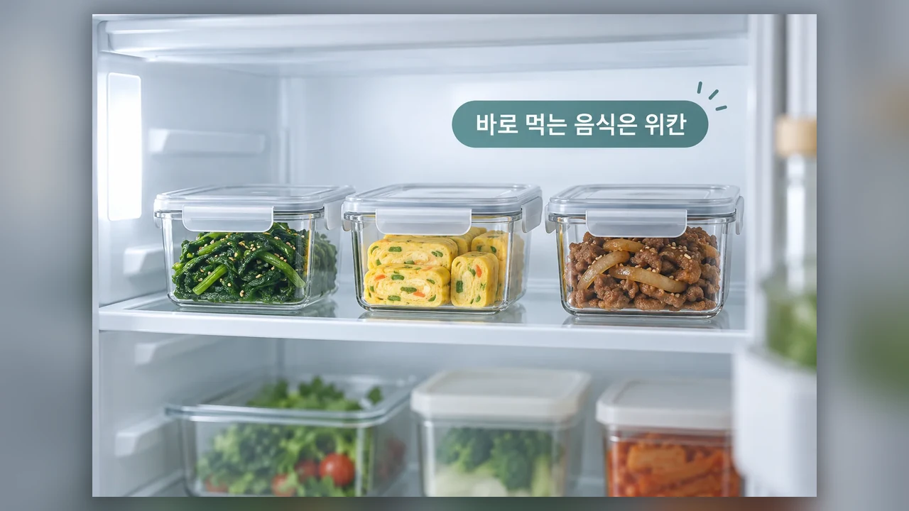 위칸에는 바로 먹을 음식 - 냉장고 위칸과 아래칸, 음식은 어떻게 나눠 넣을까요?