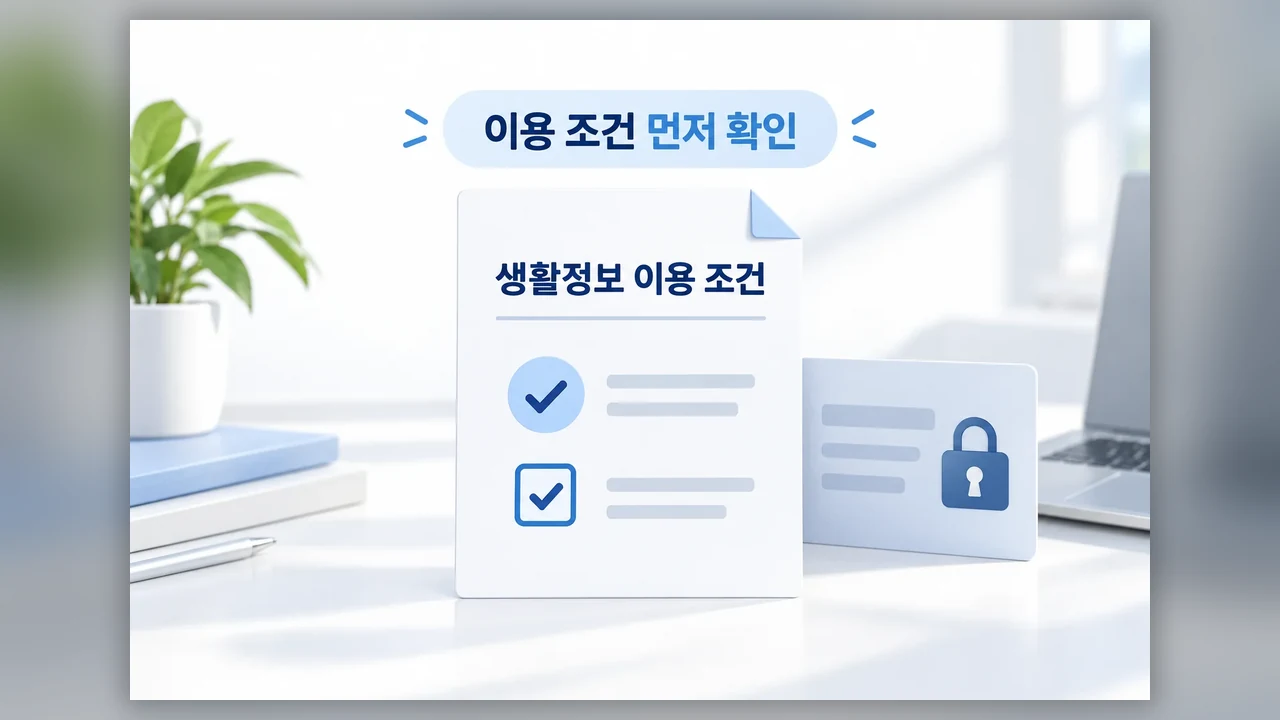 먼저 확인할 생활정보 이용 조건 - 정부24에서 여권 만료일 확인하고 앱 알림 설정하기
