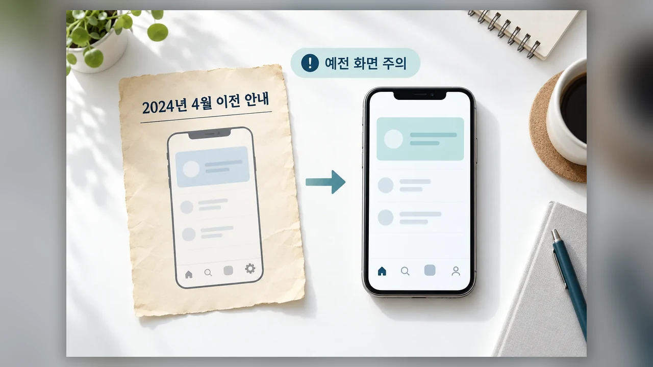 예전 화면 안내를 따라갈 때 주의할 점 - 정부24에서 고속도로 미납통행료 알림을 설정할 때 볼 것