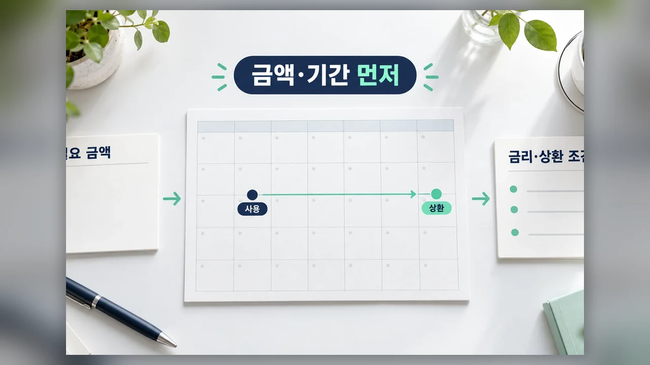 필요한 기간부터 계산하는 순서 - 신용대출과 마이너스통장, 금리보다 먼저 비교할 것