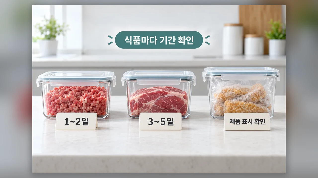 식품별 보관 기간은 얼마나 다를까 - 냉동식품 냉장 해동 후, 언제까지 두고 어떻게 보관할까요?