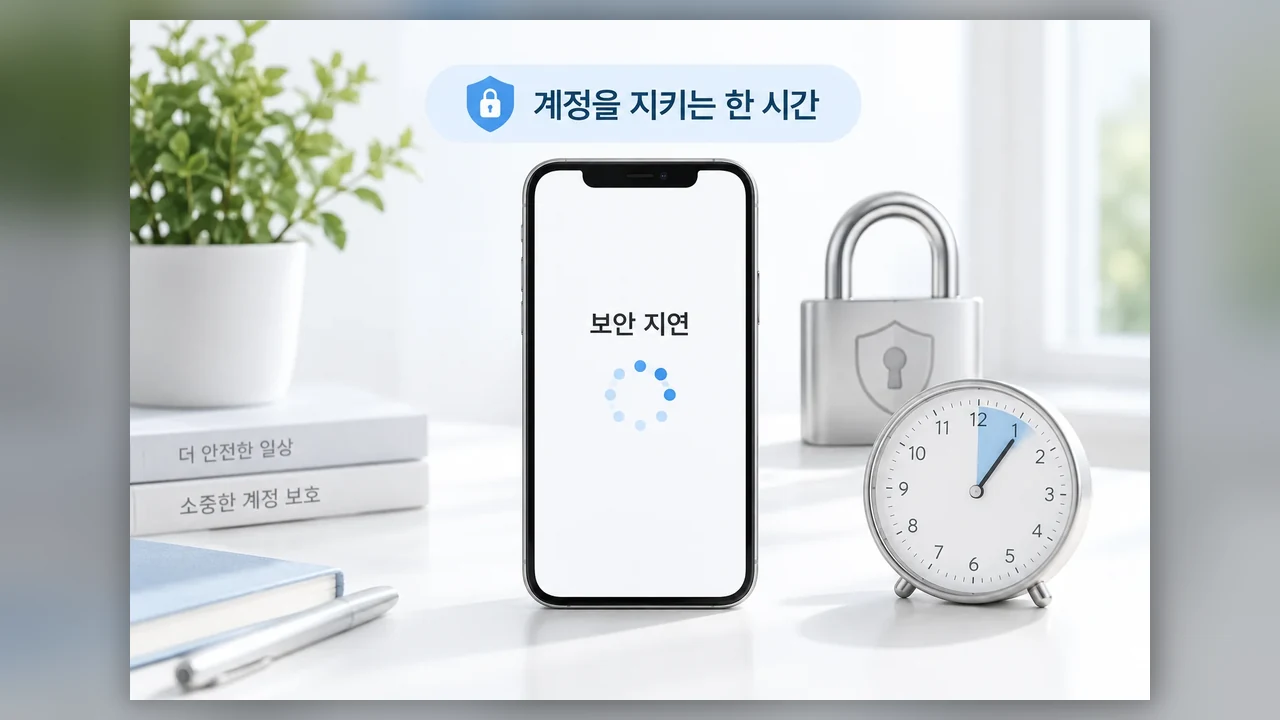 내 아이폰에서 기다리라는 안내가 뜨는 이유 - 아이폰 도난당한 기기 보호, 왜 1시간을 기다려야 할까요?