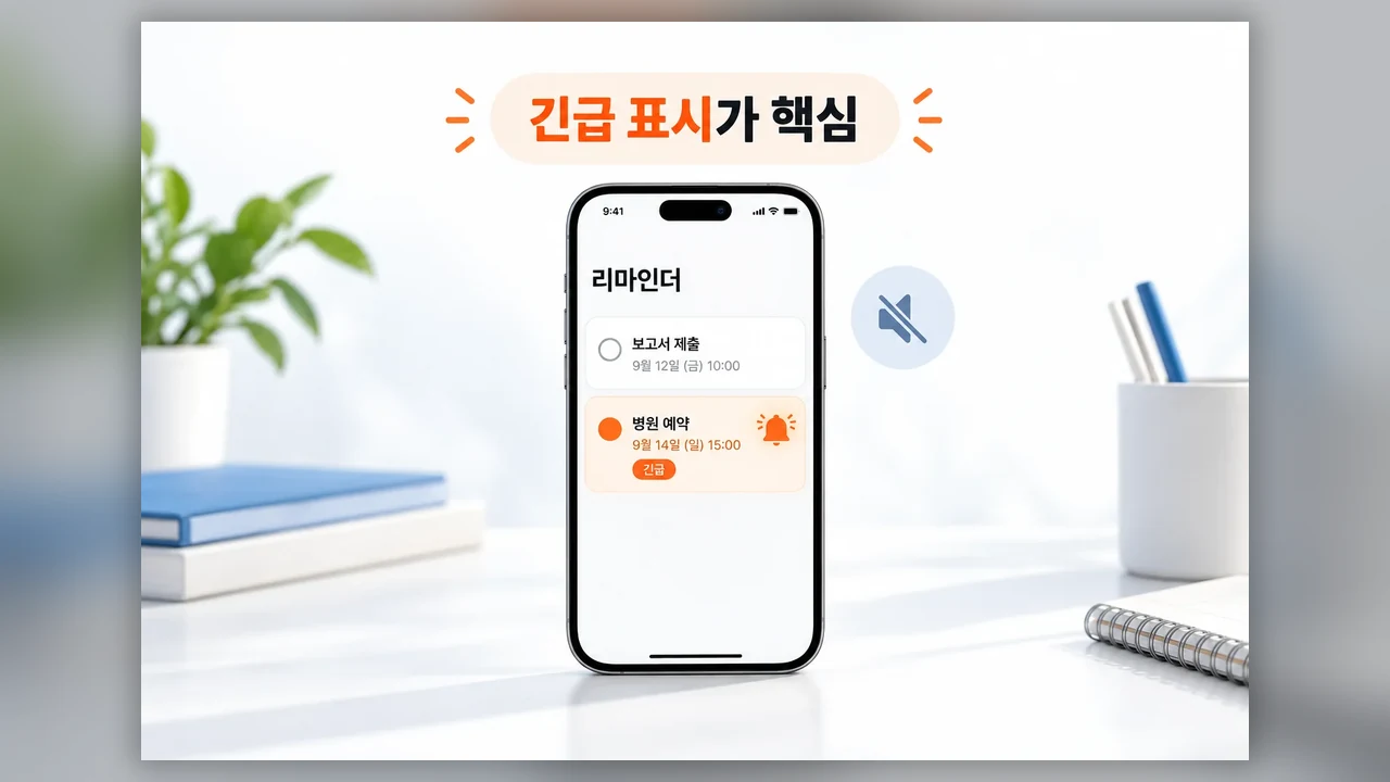 긴급 미리 알림은 일반 알림과 어떻게 다를까 - 아이폰 긴급 미리 알림, 무음 모드에서 울리게 설정하는 법