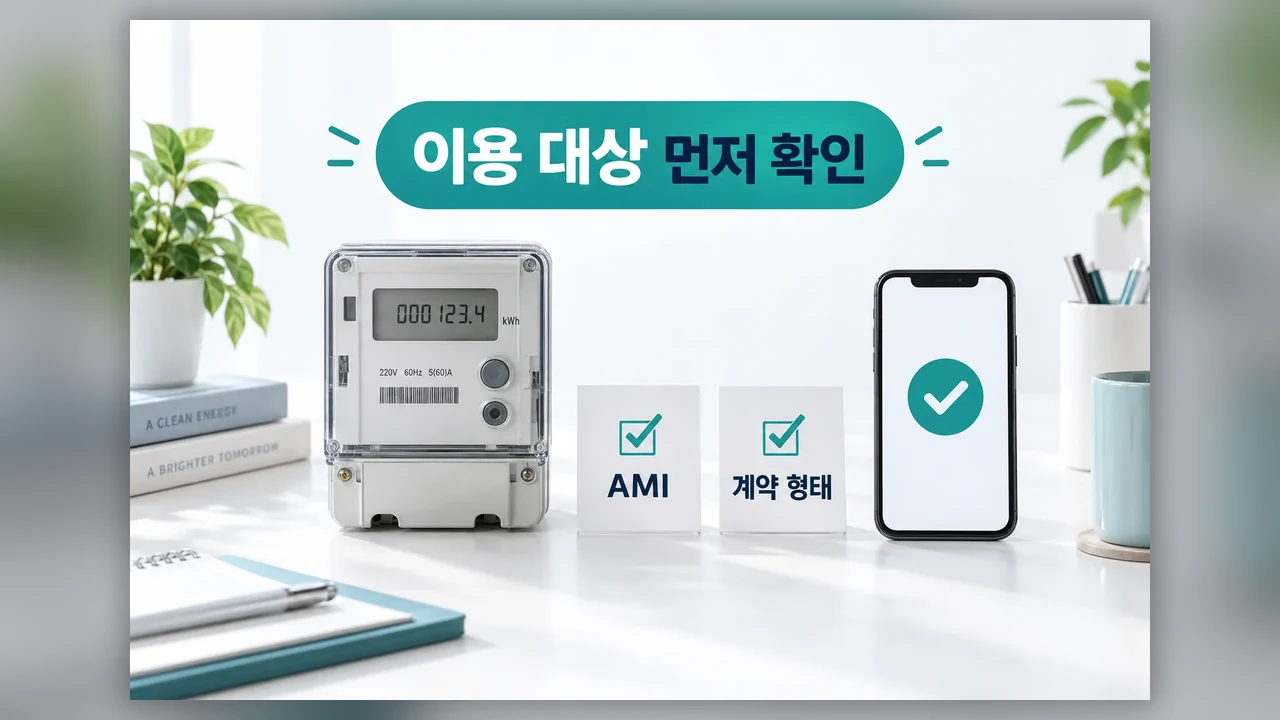 이용 가능한 세대인지 먼저 확인 - 한전 파워플래너 알림, 우리 집 목표 사용량부터 정하는 법