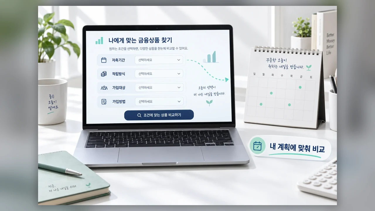 비교 기준부터 내 계획에 맞추기 - 적금 금리 비교공시, 우대조건부터 맞춰 보는 방법