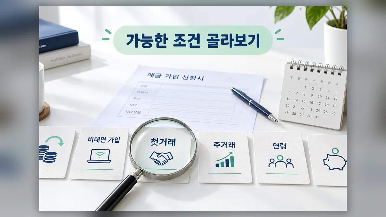 우대조건은 어떻게 나뉠까 - 적금 금리 비교공시, 우대조건부터 맞춰 보는 방법