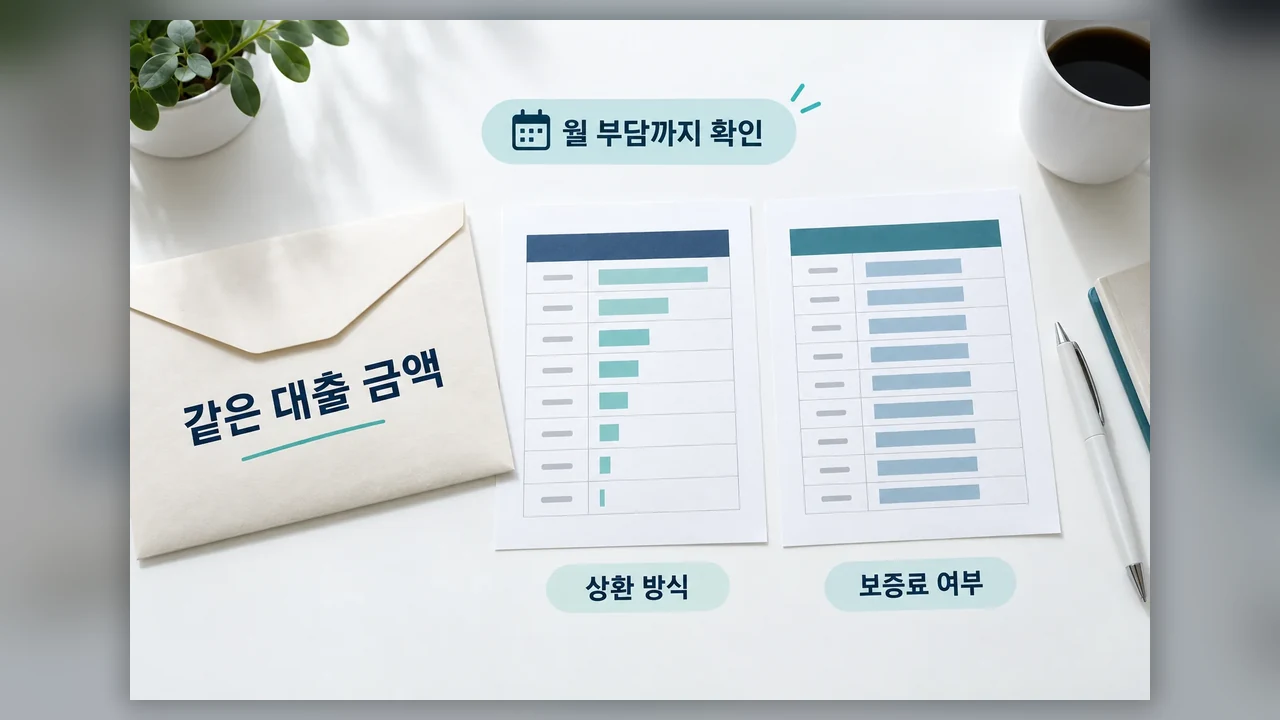 총비용을 가르는 상환 조건 - 서민금융 잇다 맞춤대출, 조회 결과에서 내 조건에 맞는 상품 고르기