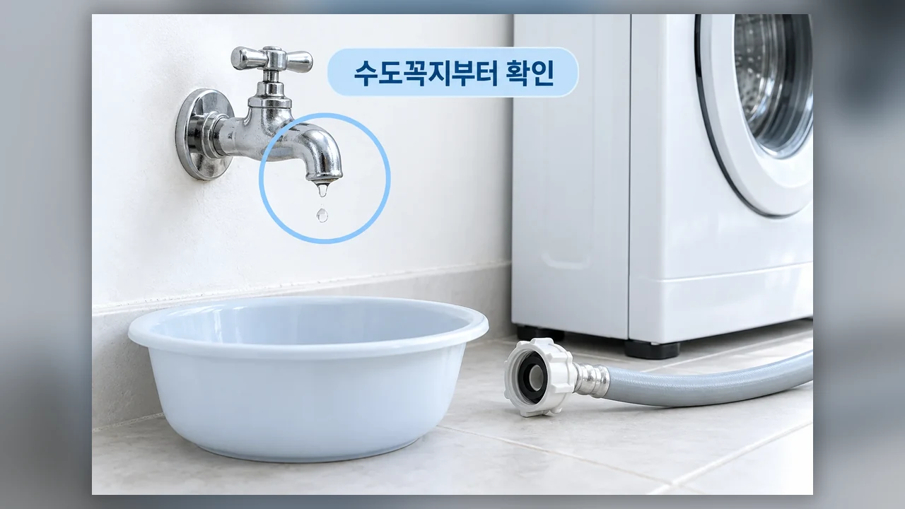 급수가 멈췄다면 막힌 곳부터 확인 - 세탁기 급수호스가 얼기 전과 얼었을 때, 이렇게 나눠서 살펴보세요